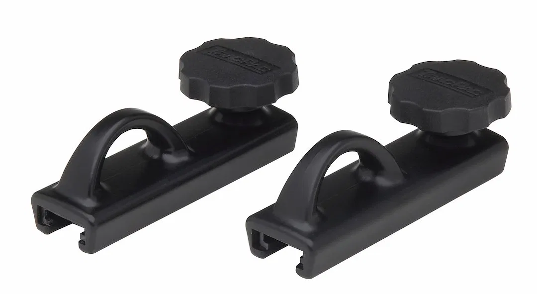25100 – TRAC RAC Tie Down Anchor, Mounts To TracRac ™ Base Rails Black Aluminum Set Of 2